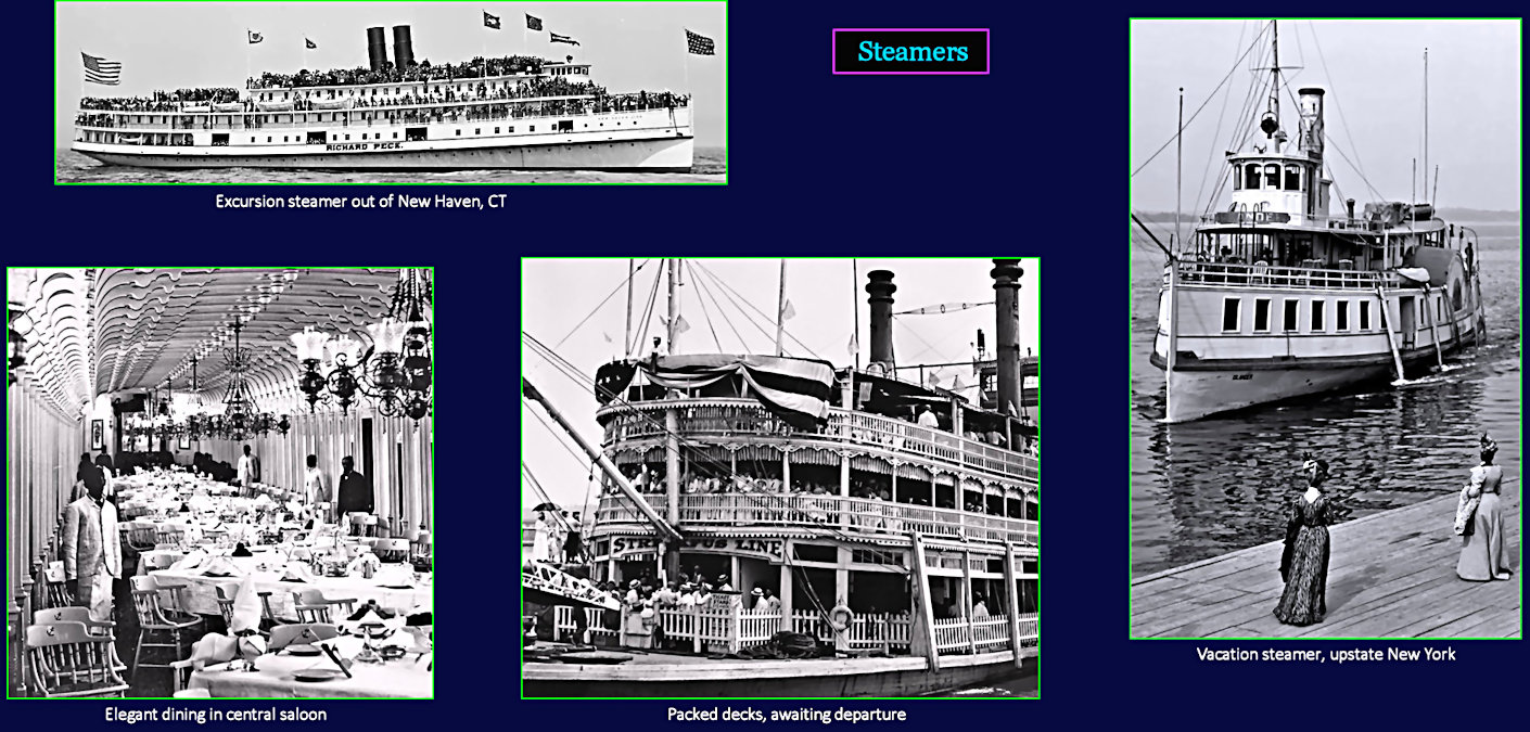 Excursion steamers, 1890